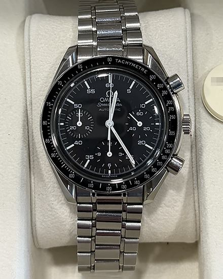 1998 Omega Speedmaster Reduced 39MM Black Dial Steel Bracelet (3510.50.00)