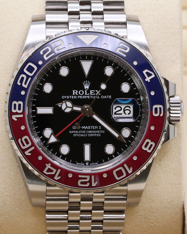 2025 Rolex GMT-Master II "Pepsi" 40MM Black Dial Jubilee Bracelet (126710BLRO)