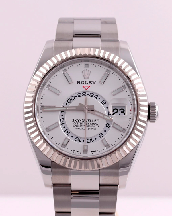 2022 Rolex Sky-Dweller 42MM White Dial Oyster Bracelet (326934)