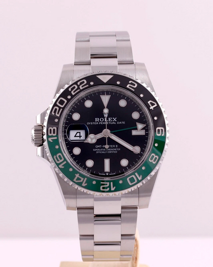 2025 Rolex GMT-Master II "Sprite" 40MM Black Dial Oyster Bracelet (126720VTNR)
