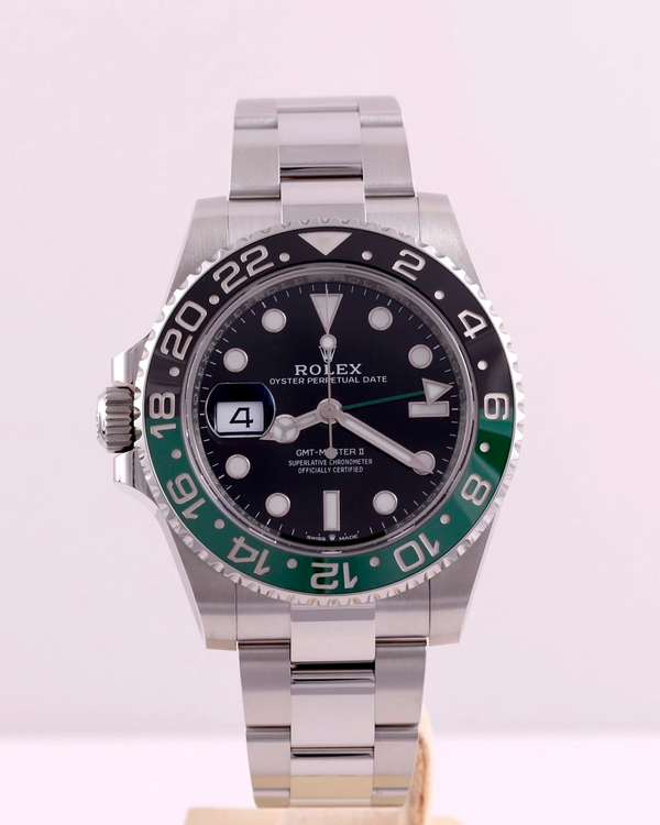 2025 Rolex GMT-Master II "Sprite" 40MM Black Dial Oyster Bracelet (126720VTNR)