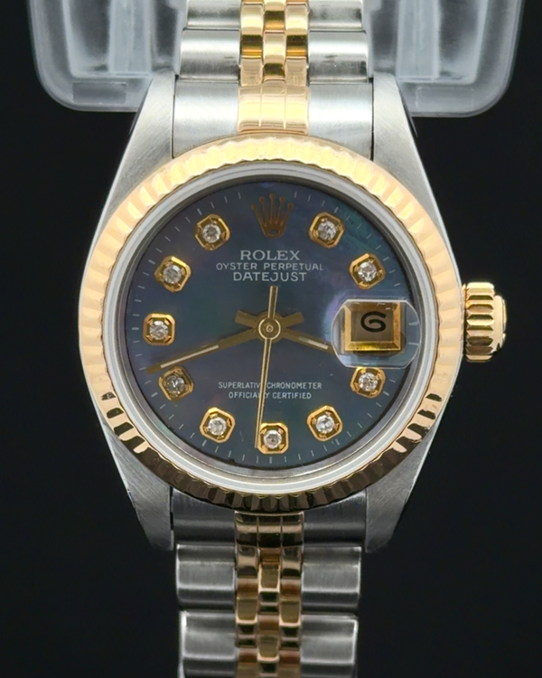 1996 (T Serial) Rolex Lady-Datejust 26MM Aftermarket Mother Of Pearl Dial Two-Tone Jubilee Bracelet (69173) (69173)