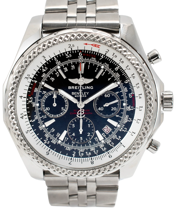 Breitling Bentley Motors Chronograph S.E. 49MM Black Dial Steel Bracelet (A25362)