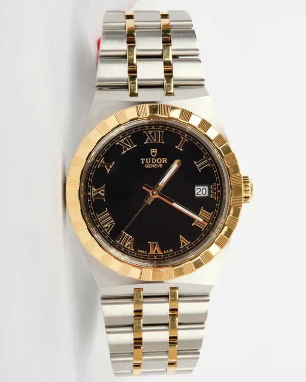 2021 Tudor Royal 38MM Black Dial Two-Tone Bracelet (28503)