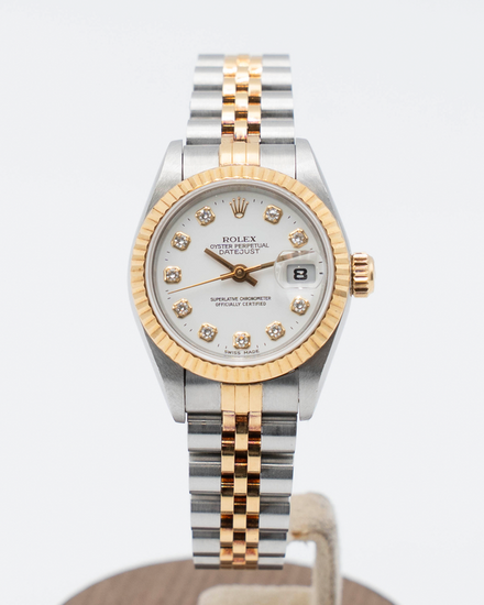 1994 Rolex Lady-Datejust 26MM White Dial Two-Tone Jubilee Bracelet (69173)