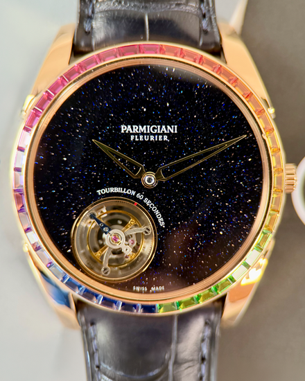 2024 Parmigiani Fleurier Tonda 1950 Tourbillon “Moonbow” 40.2MM Aventurine Dial Leather Strap (PFH279-1062500-HA3221)