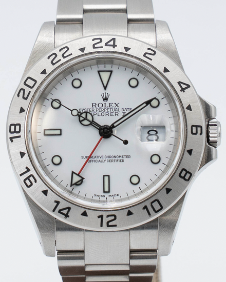 2002 Rolex Explorer II "Polar" 40MM White Dial Oyster Bracelet (16570)