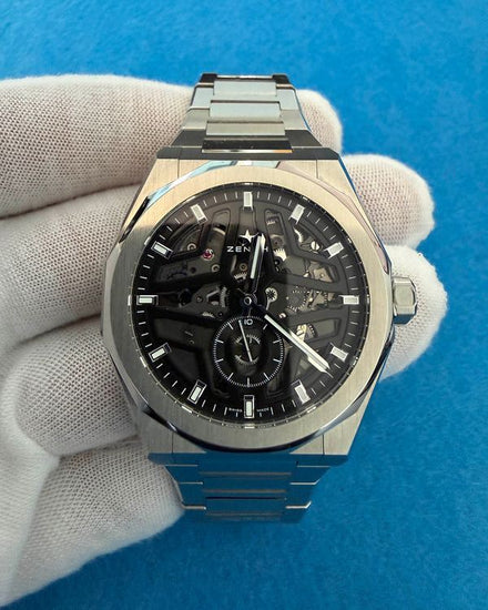 2024 Zenith Defy Skyline 41MM Skeleton Dial Steel Bracelet (03.9300.3620/78.I001)