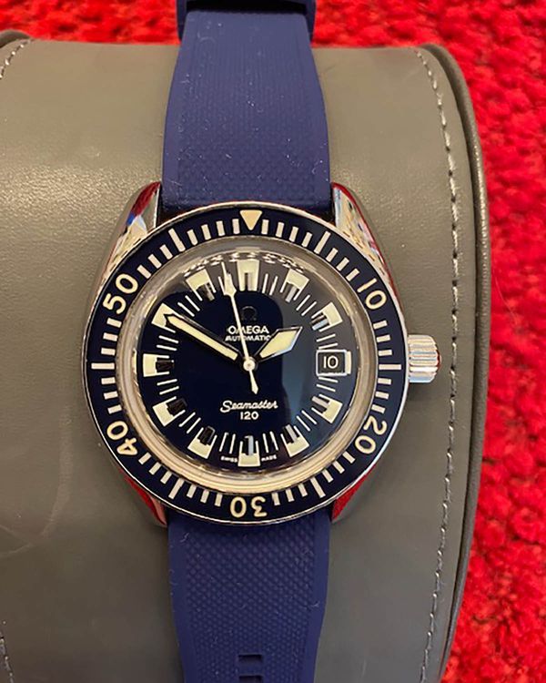 No Reserve - Omega Seamaster 120 43MM Blue Dial Rubber Strap (166.073)