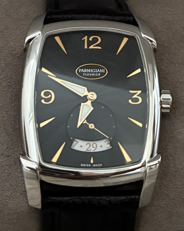 Parmigiani Fleurier Kalpa 31MM Black Dial Leather Strap (PFC124-0001401)