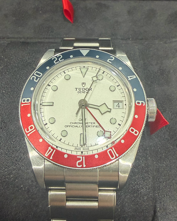 2023 Tudor Black Bay GMT "Pepsi" White Dial Steel Bracelet (M79830RB)