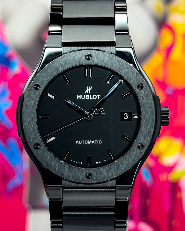 2025 Hublot Classic Fusion Black Magic 45MM Black Dial Ceramic Bracelet (510.CM.1170.CM)