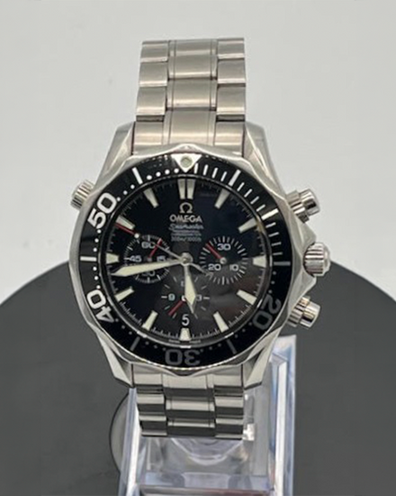 2007 Omega Seamaster Diver 300M Chronograph 41.5MM Black Dial Steel Bracelet (2594.52.00)