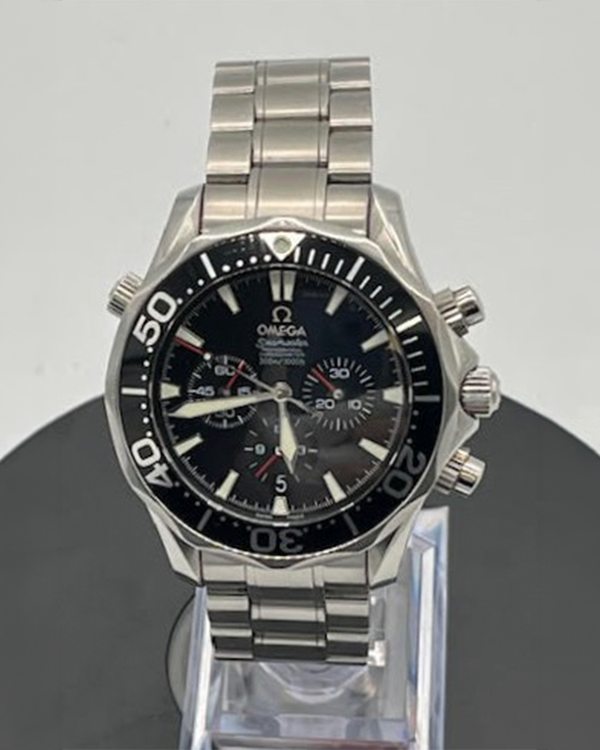 2007 Omega Seamaster Diver 300M Chronograph 41.5MM Black Dial Steel Bracelet (2594.52.00)