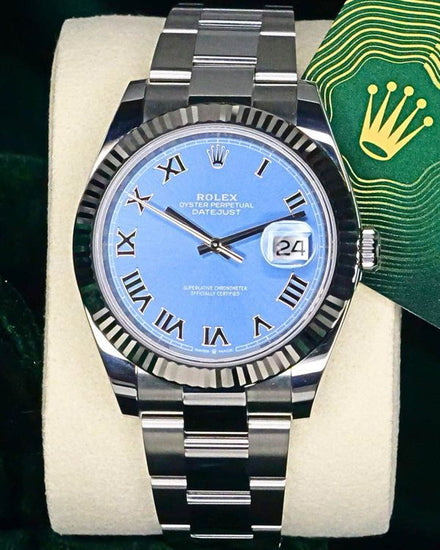 2025 Rolex Datejust 41MM Blue Dial Oyster Bracelet (126334)