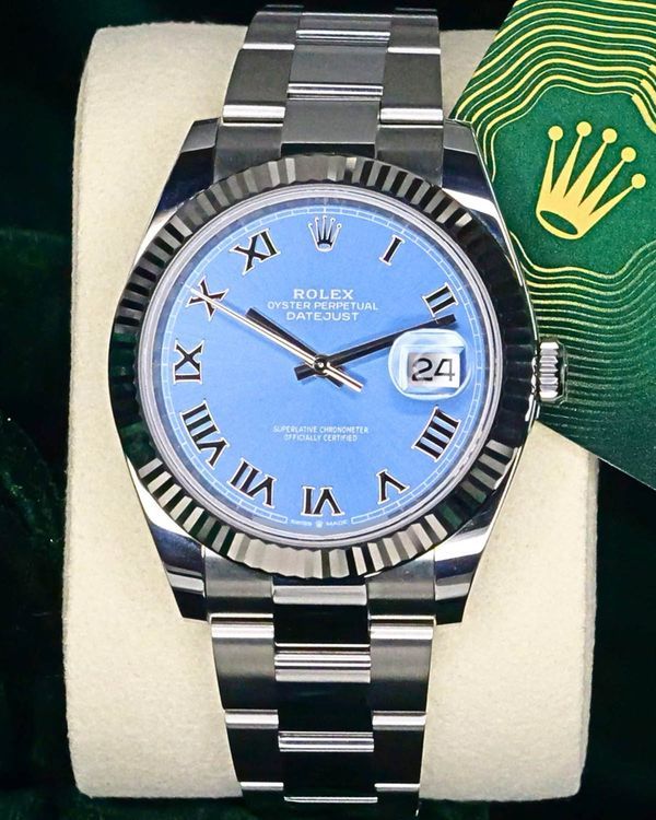 2025 Rolex Datejust 41MM Blue Dial Oyster Bracelet (126334)