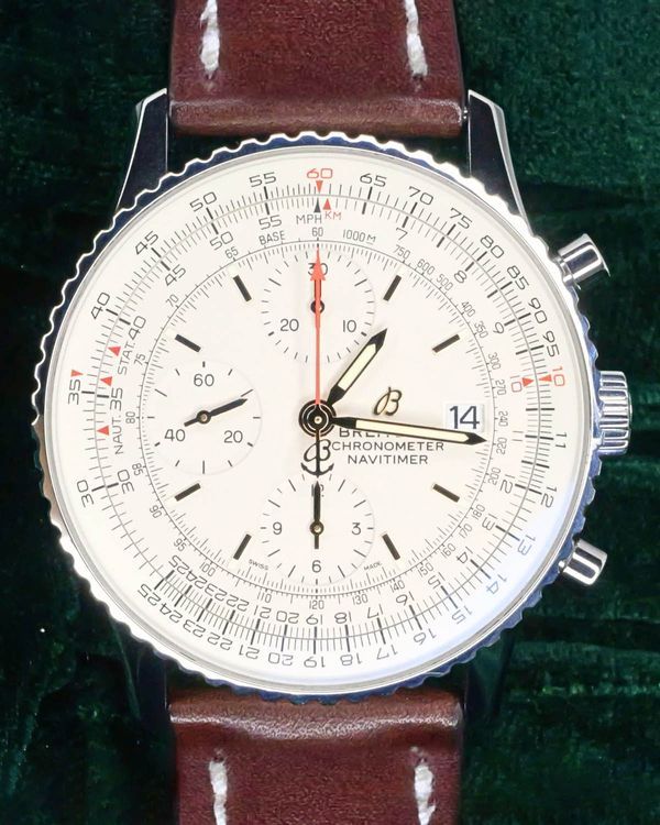 2022 Breitling Navitimer Heritage 41MM White Dial Leather Strap (A13324121G1X1)