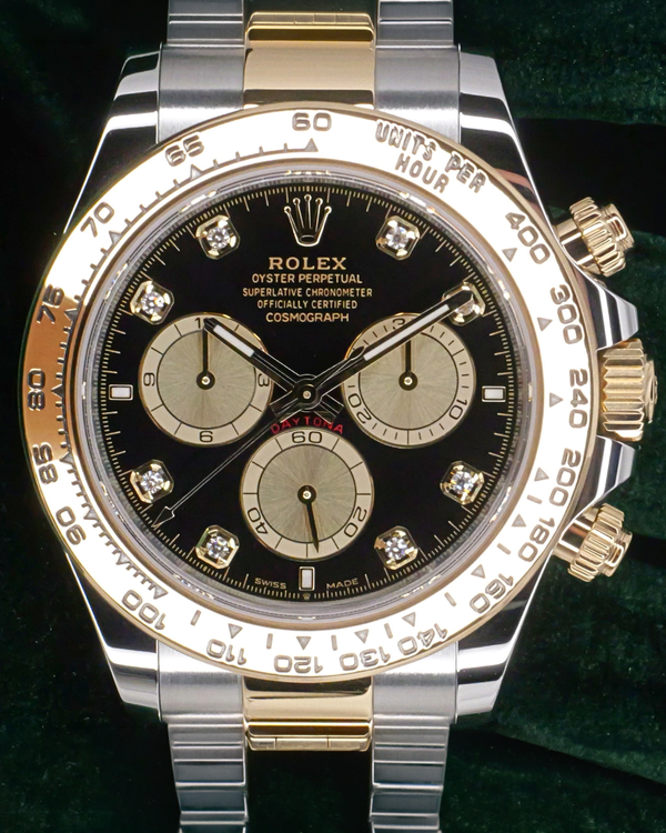 2024 Rolex Cosmograph Daytona 40MM Black Dial Two-Tone Oyster Bracelet (126503)