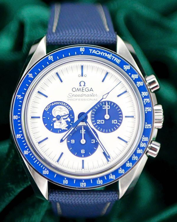 2026 Omega Speedmaster Anniversary Series “Silver Snoopy Award” 42MM Silver Dial Textile Strap (310.32.42.50.02.001)