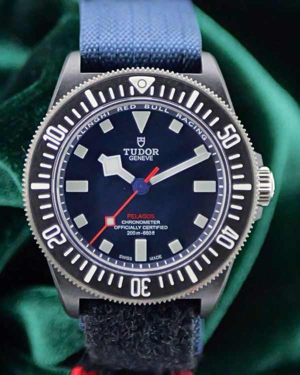 2023 Tudor Pelagos FXD "Alinghi Red Bull Racing Edition" 43MM Blue Dial Textile Strap (25707KN)