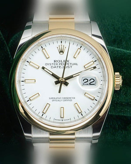 2025 Rolex Datejust 36MM White Dial Two-Tone Oyster Bracelet (126203)