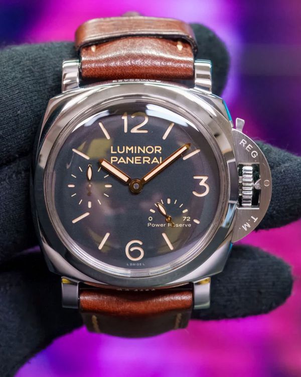 Panerai Luminor 1950 3 Days 47MM Black Dial Leather Strap (PAM00423)