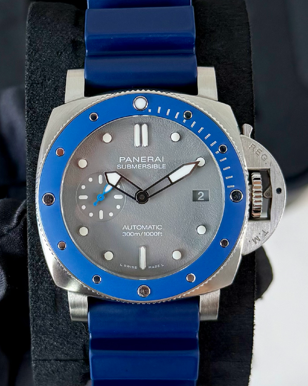 2020 Panerai Submersible 42MM Grey Dial Rubber Strap (PAM00959)