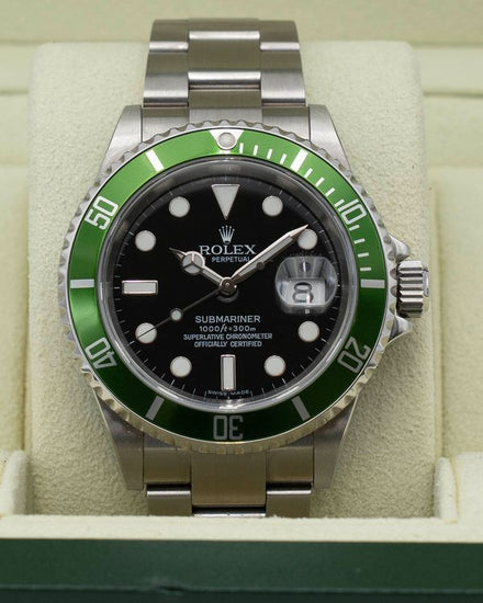 2007 Rolex Submariner Date "Kermit" 40MM Black Dial Oyster Bracelet (16610LV)