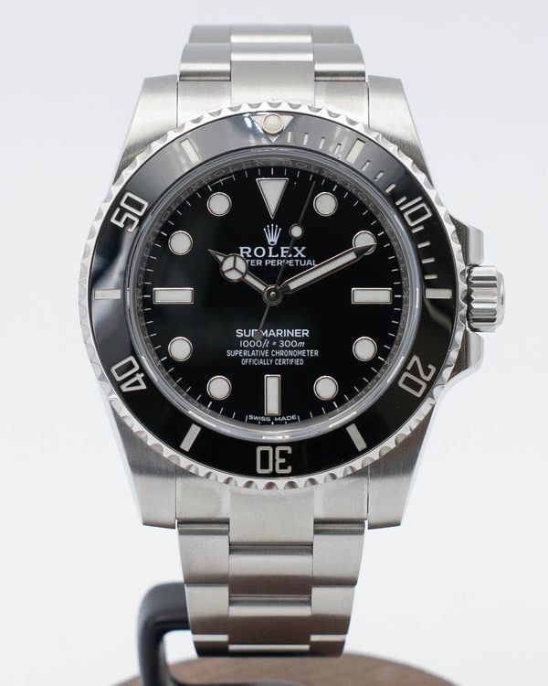 Rolex Submariner No-Date 40MM Black Dial Oyster Bracelet (114060)