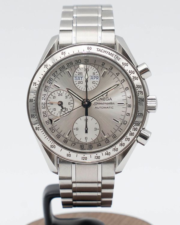 Omega Speedmaster Day-Date 39MM Silver Dial Steel Bracelet (3521.30.00)