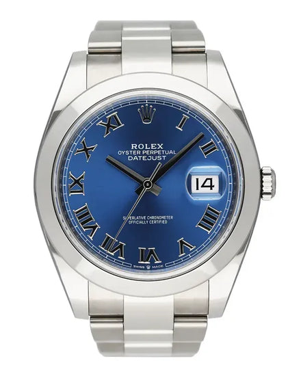 2021 Rolex Datejust 41MM Blue Dial Oyster Bracelet (126300)