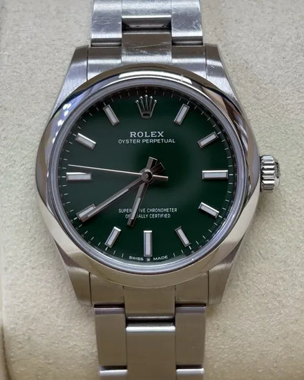2023 Rolex Oyster Perpetual 31MM Green Dial Oyster Bracelet (277200)