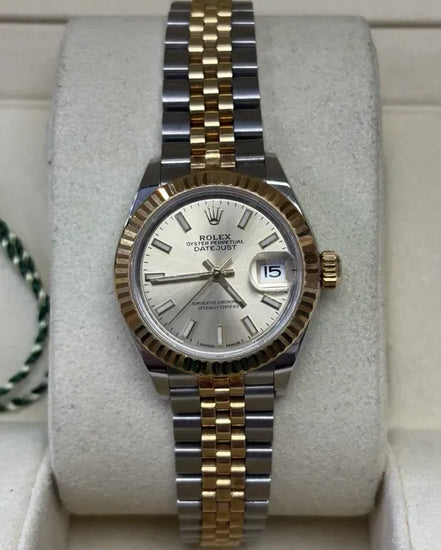 2018 Rolex Lady-Datejust 28MM Champagne Dial Two-Tone Super Jubilee Bracelet (279173)