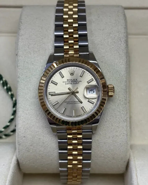 2018 Rolex Lady-Datejust 28MM Champagne Dial Two-Tone Super Jubilee Bracelet (279173)