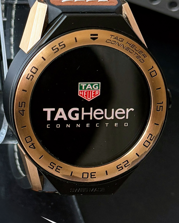 2019 Tag Heuer Connected Modular 45MM Quartz Digital Dial Leather Strap (SBF8A5000)
