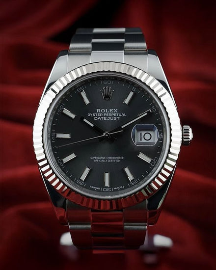 2017 Rolex Datejust 41MM Rhodium Dial Oyster Bracelet (126334)