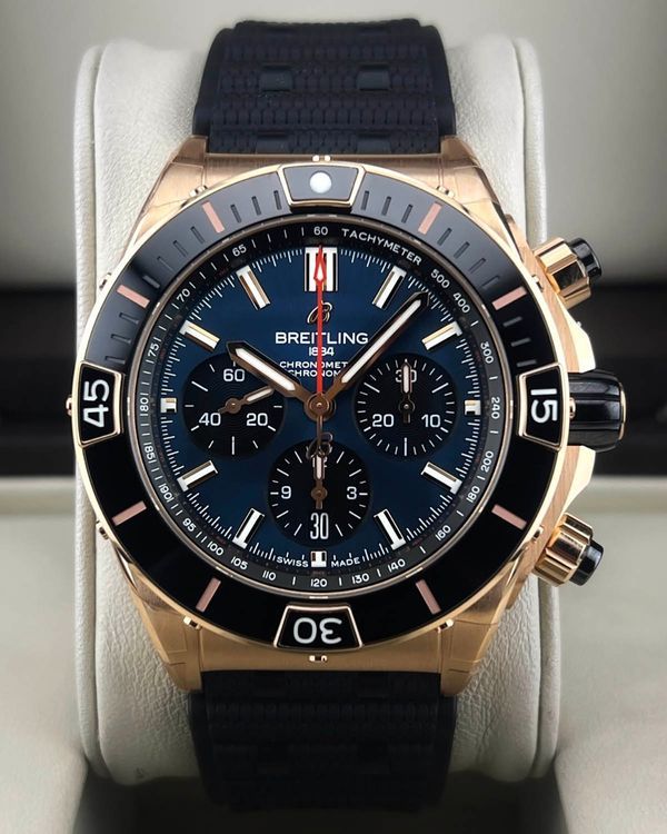 2024 Breitling Chronomat B01 L.E. 44MM Blue Dial Rubber Strap (RB0136)