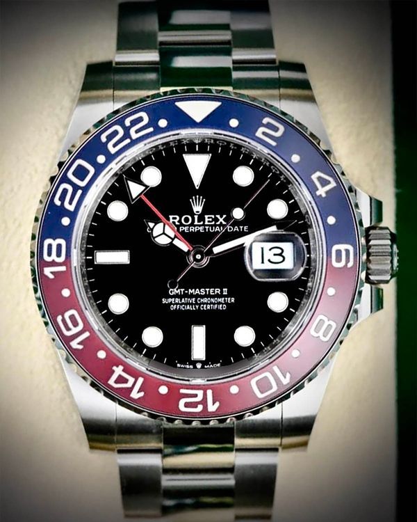 2023 Rolex GMT-Master II "Pepsi" 40MM Black Dial Oyster Bracelet (126710BLRO)