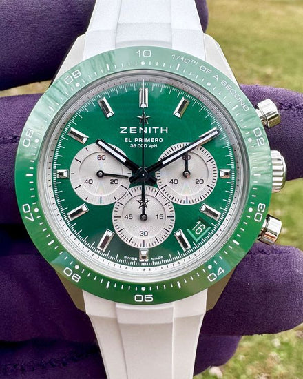 No Reserve - 2025 Zenith Chronomaster Sport "Yoshida" L.E. 41MM Green Dial Steel Bracelet (03.3108.3600/57.M3100)