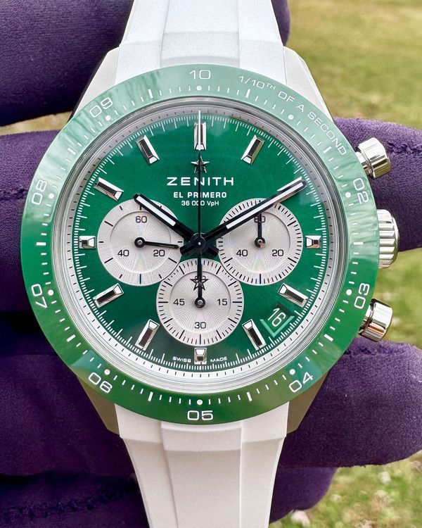 No Reserve - 2025 Zenith Chronomaster Sport "Yoshida" L.E. 41MM Green Dial Steel Bracelet (03.3108.3600/57.M3100)