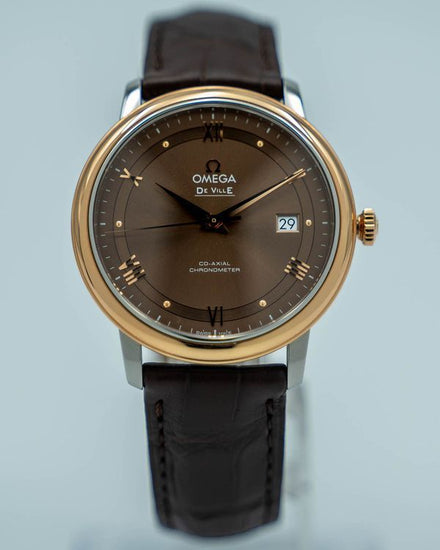 2026 Omega De Ville Prestige 39.5MM Brown "Chestnut" Dial Leather Strap (424.23.40.20.13.001)