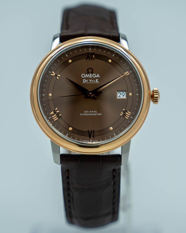2026 Omega De Ville Prestige 39.5MM Brown "Chestnut" Dial Leather Strap (424.23.40.20.13.001)