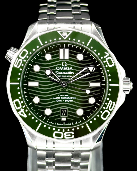 2024 Omega Seamaster Diver 300M "Seaweed" 42MM Green Dial Steel Bracelet (210.30.42.20.10.001)