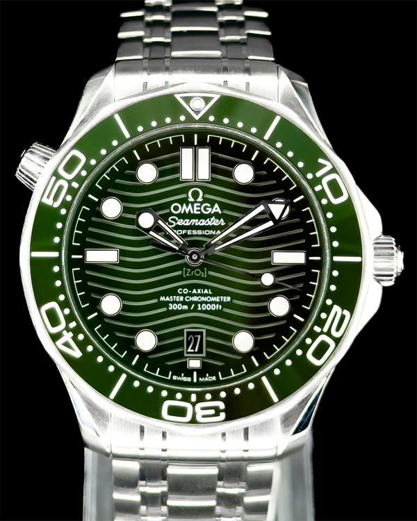 2024 Omega Seamaster Diver 300M "Seaweed" 42MM Green Dial Steel Bracelet (210.30.42.20.10.001)