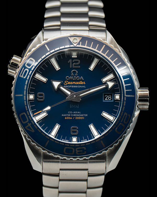 2025 Omega Seamaster Planet Ocean 600M 42MM Blue Dial Steel Bracelet (215.30.44.21.03.001)