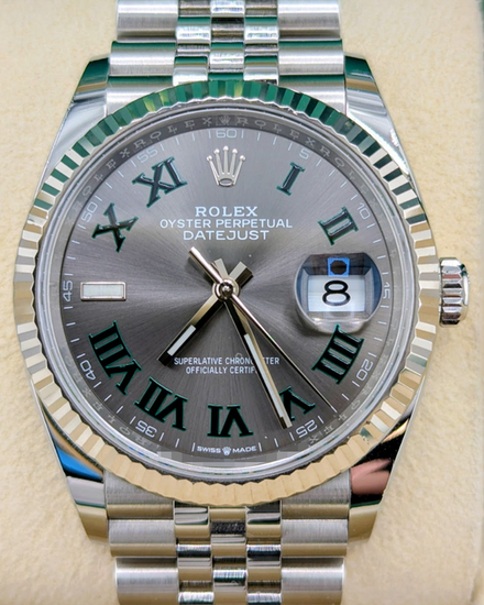 2023 Rolex Datejust "Wimbledon" 36MM Slate Dial Jubilee Bracelet (126234)