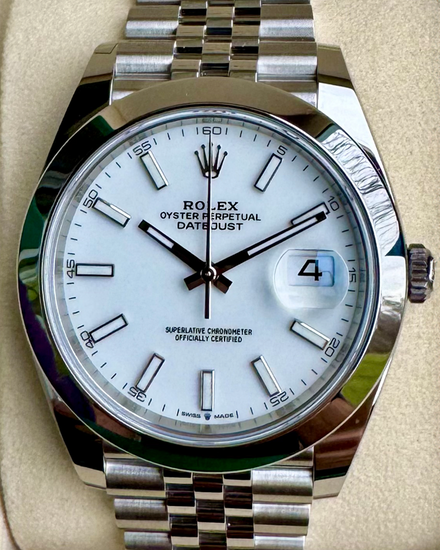 2026 Rolex Datejust 41MM White Dial Jubilee Bracelet (126300)