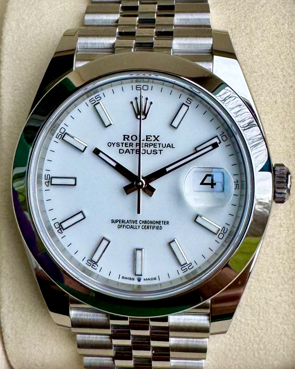 2026 Rolex Datejust 41MM White Dial Jubilee Bracelet (126300)
