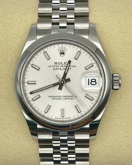 2025 Rolex Datejust 31MM Silver Dial Jubilee Bracelet (278240)
