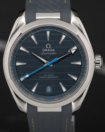 2020 Omega Seamaster Aqua Terra 150M 41MM Blue Dial Rubber Strap (220.12.41.21.03.002)